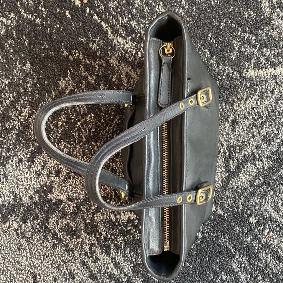 Authentic Coach 9846 Black Leather Legacy West Mini Market Purse Small Tote - Picture 11 of 13